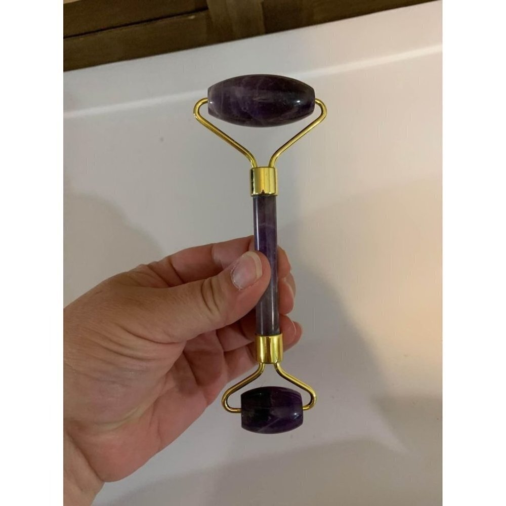 New Stone Face Roller Purple and Gold - Picture 2 of 2